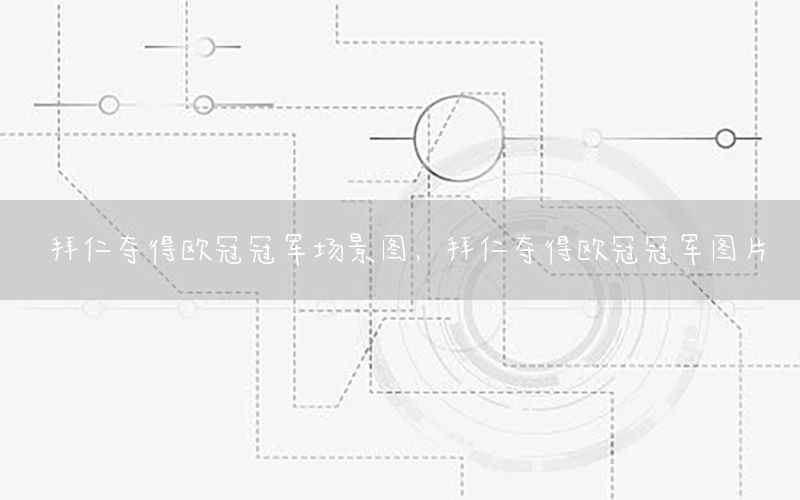 拜仁夺得欧冠冠军场景图，拜仁夺得欧冠冠军图片